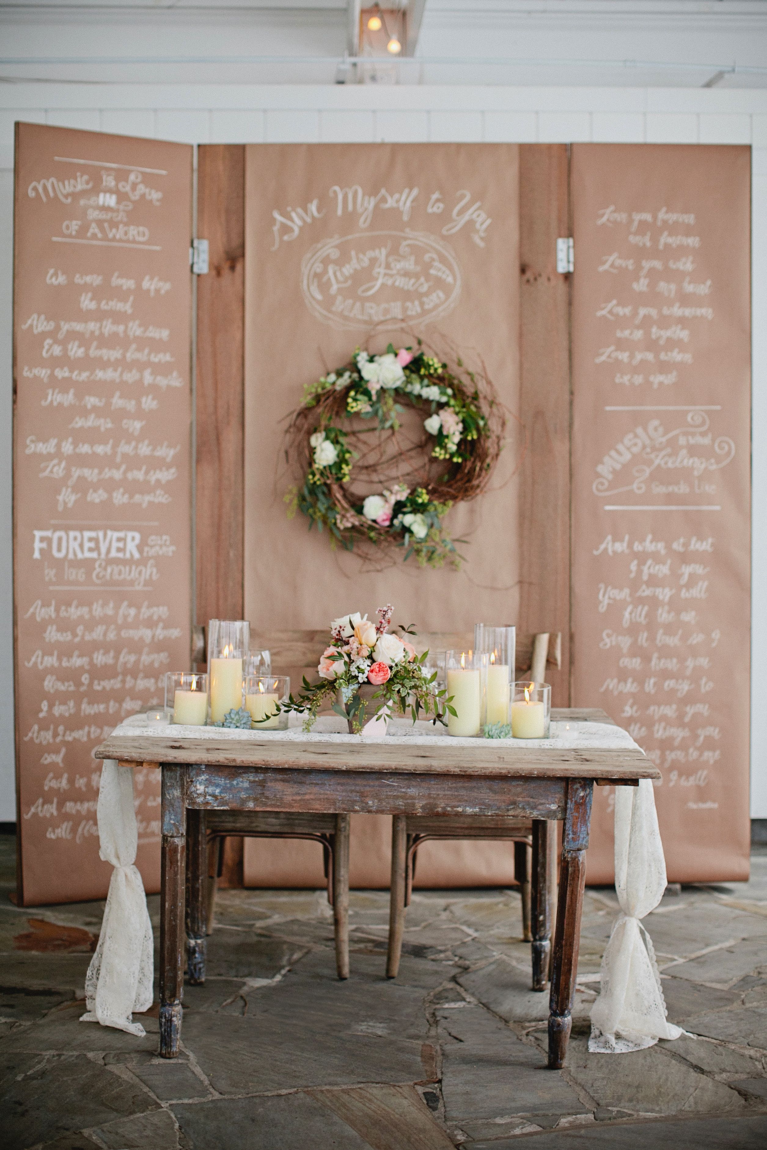 Marry Blog :: Tự tay trang trí bàn cưới Gallery siêu đơn giản tại nhà