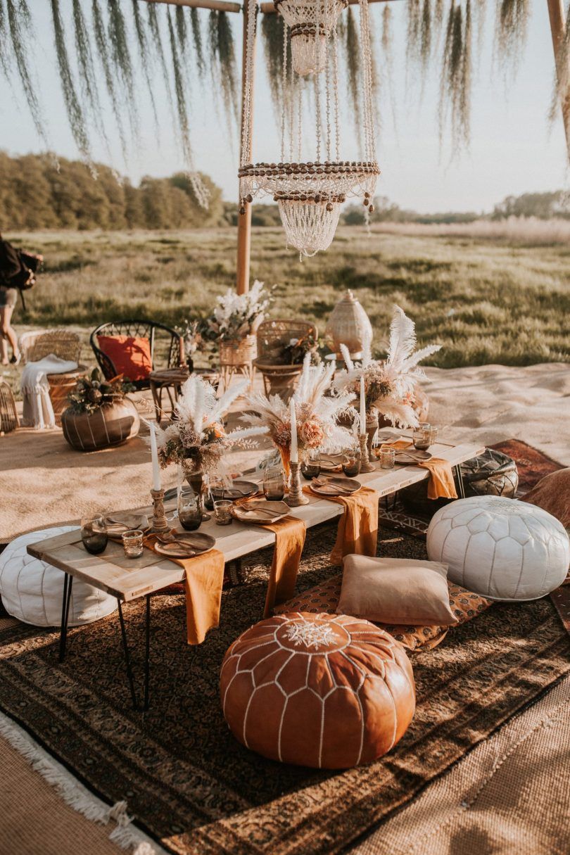 Gợi ý trang trí tiệc cưới phong cách Bohemian