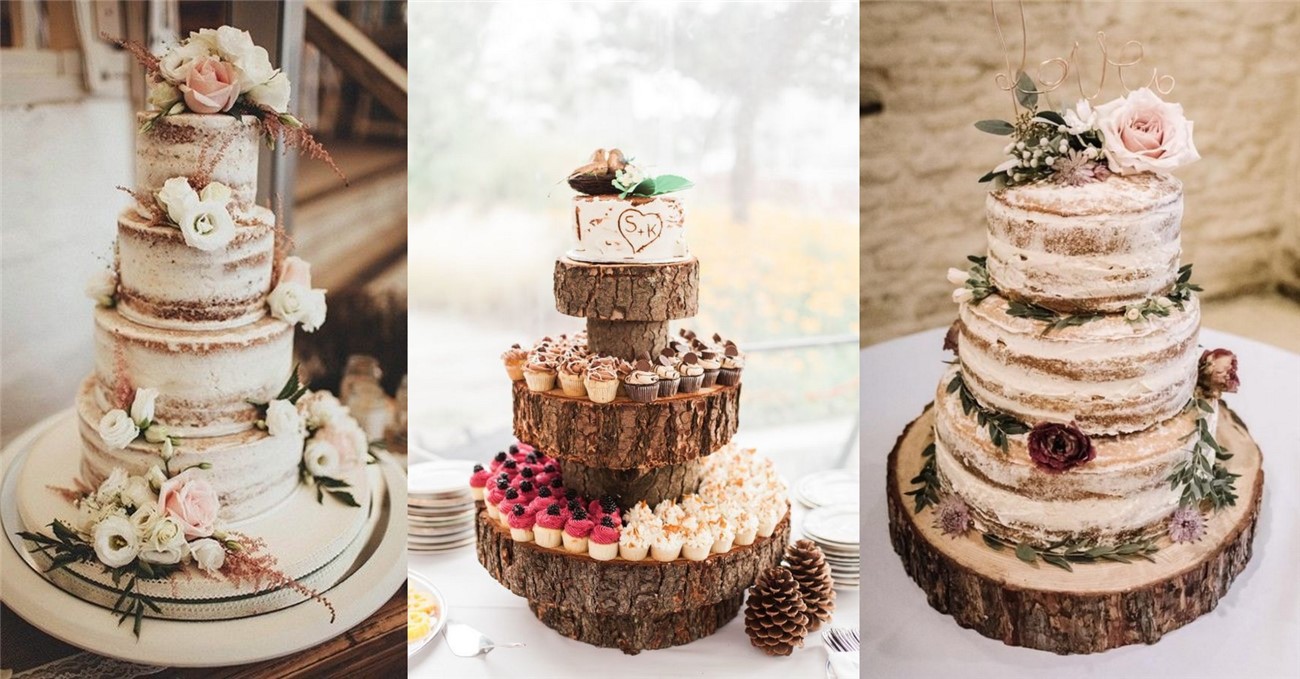 Bánh cưới theo phong cách Rustic Marry
