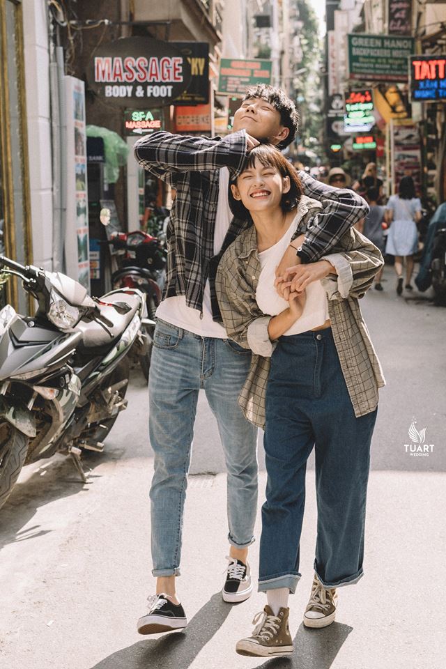 chụp ảnh cưới stress style