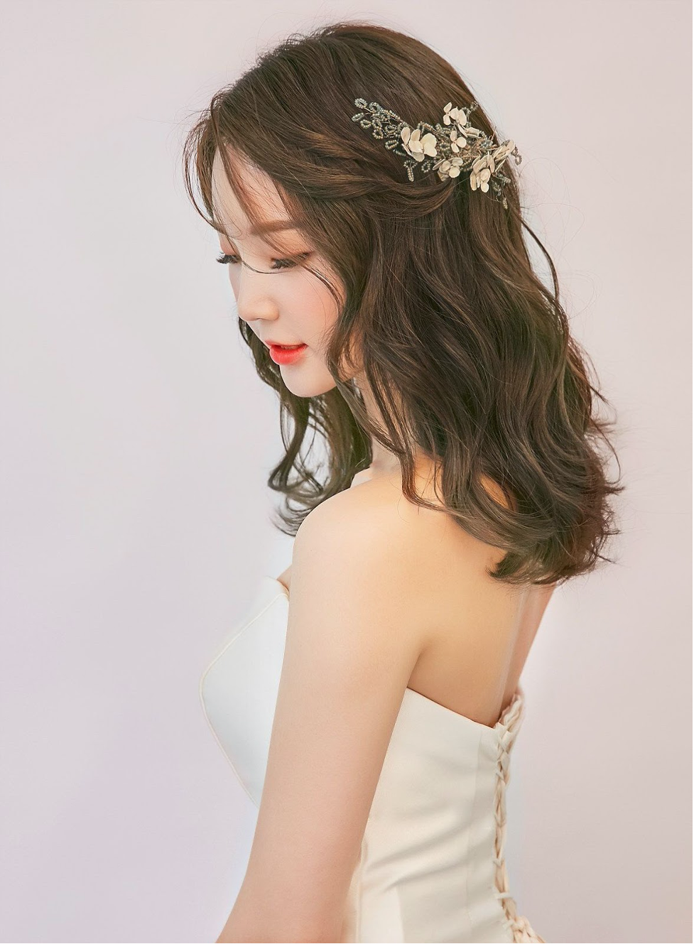 natural wedding hair