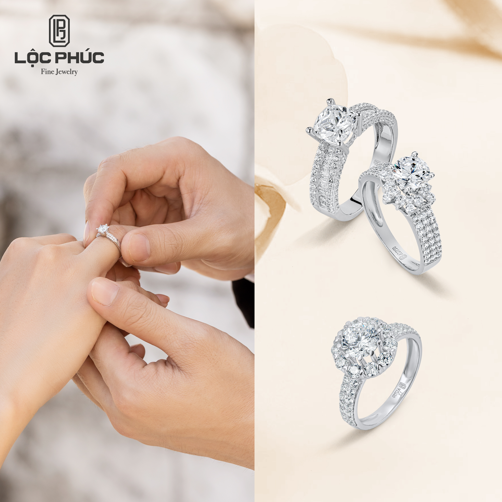 Lộc Phúc trình làng bộ sưu tập nhẫn cầu hôn cho hạnh phúc trọn vẹn