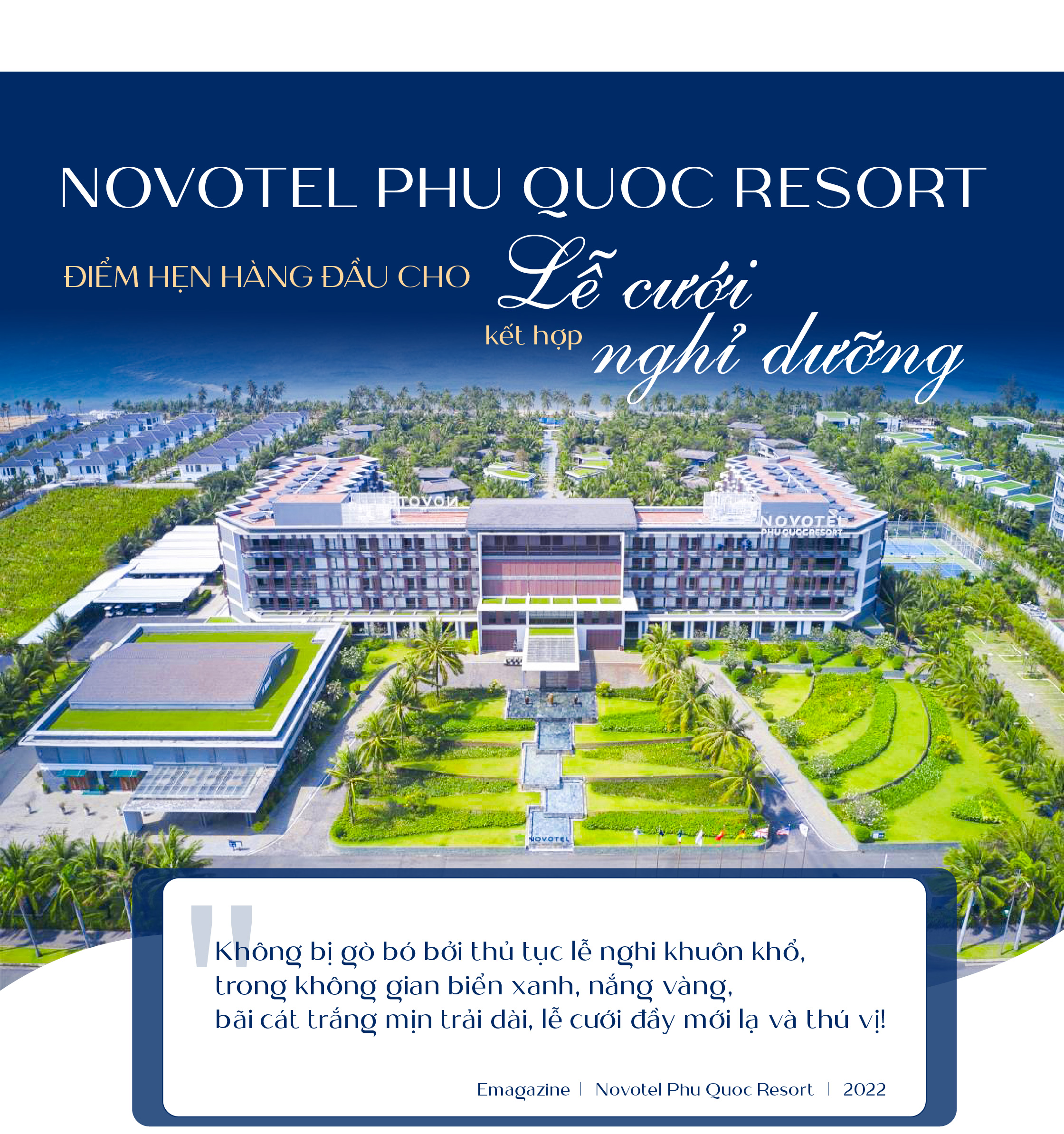 Novotel Phu Quoc Resort - Điểm hẹn hàng đầu cho lễ cưới kết hợp nghỉ dưỡng