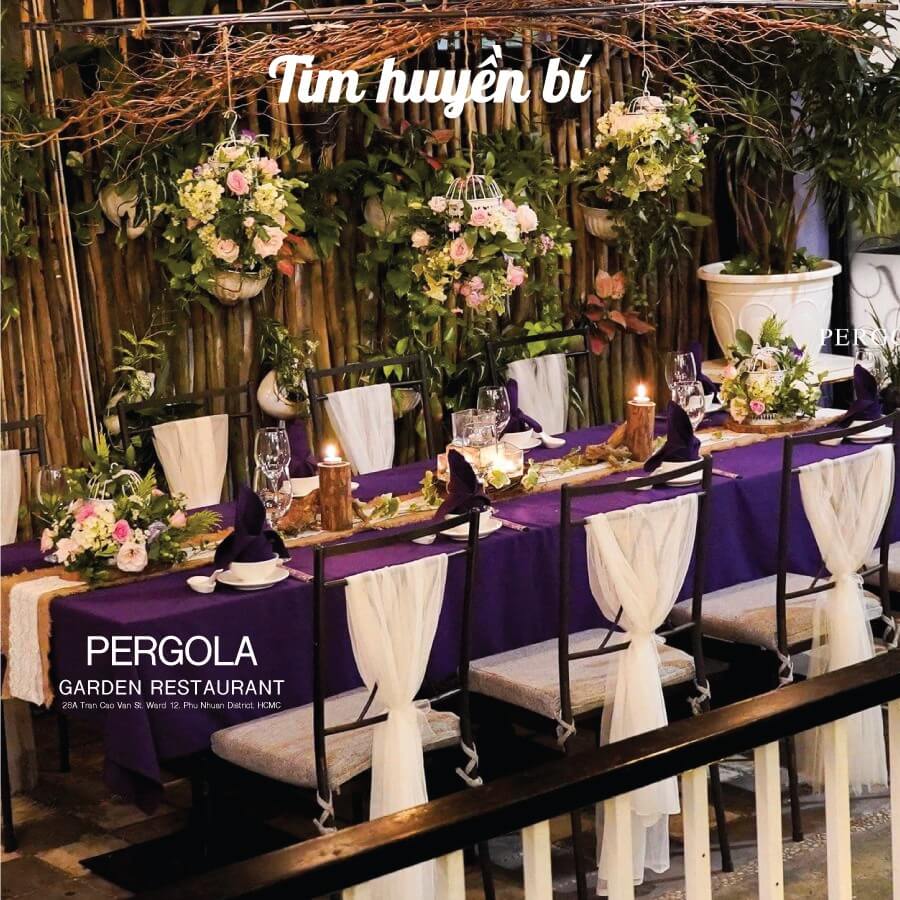 Nhà Hàng Tiệc Cưới Ngoài Trời Pergola Marry