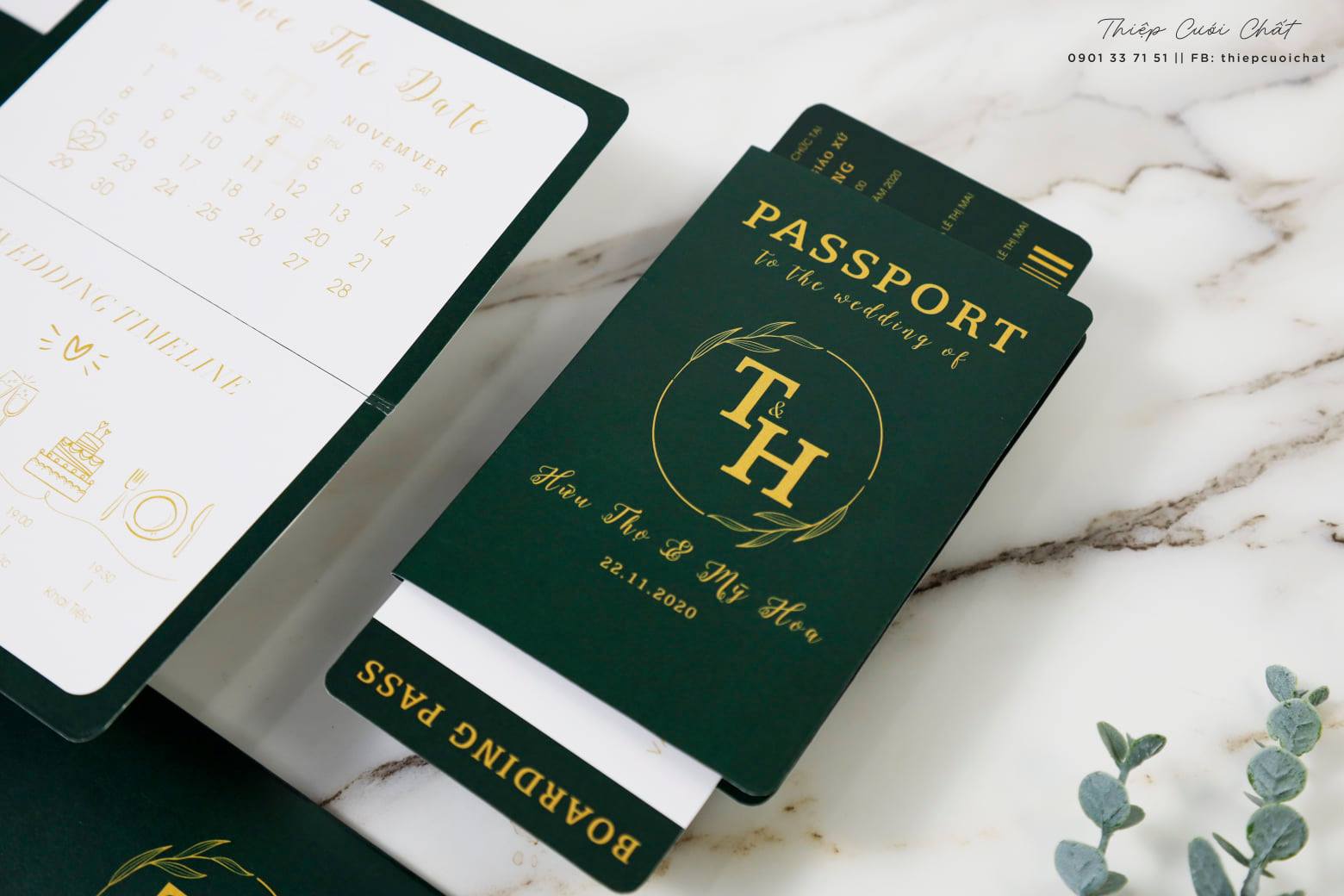 Thiệp cưới Chất Marry