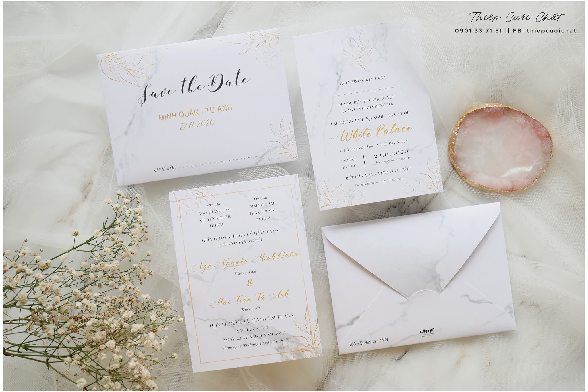 Thiệp cưới Chất Marry