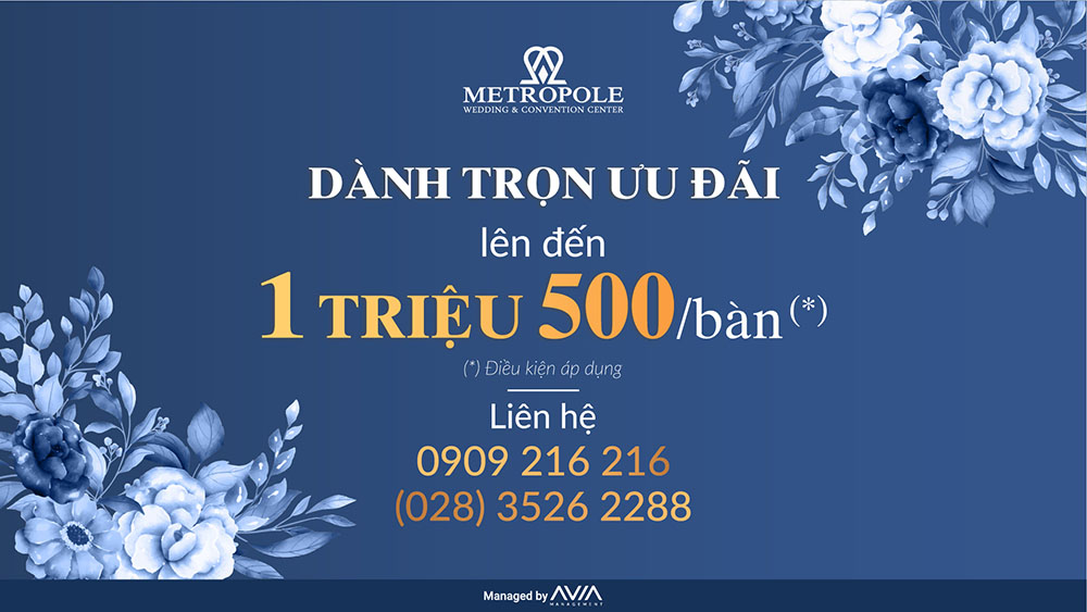  Trung tâm hội nghị và tiệc cưới Metropole Marry