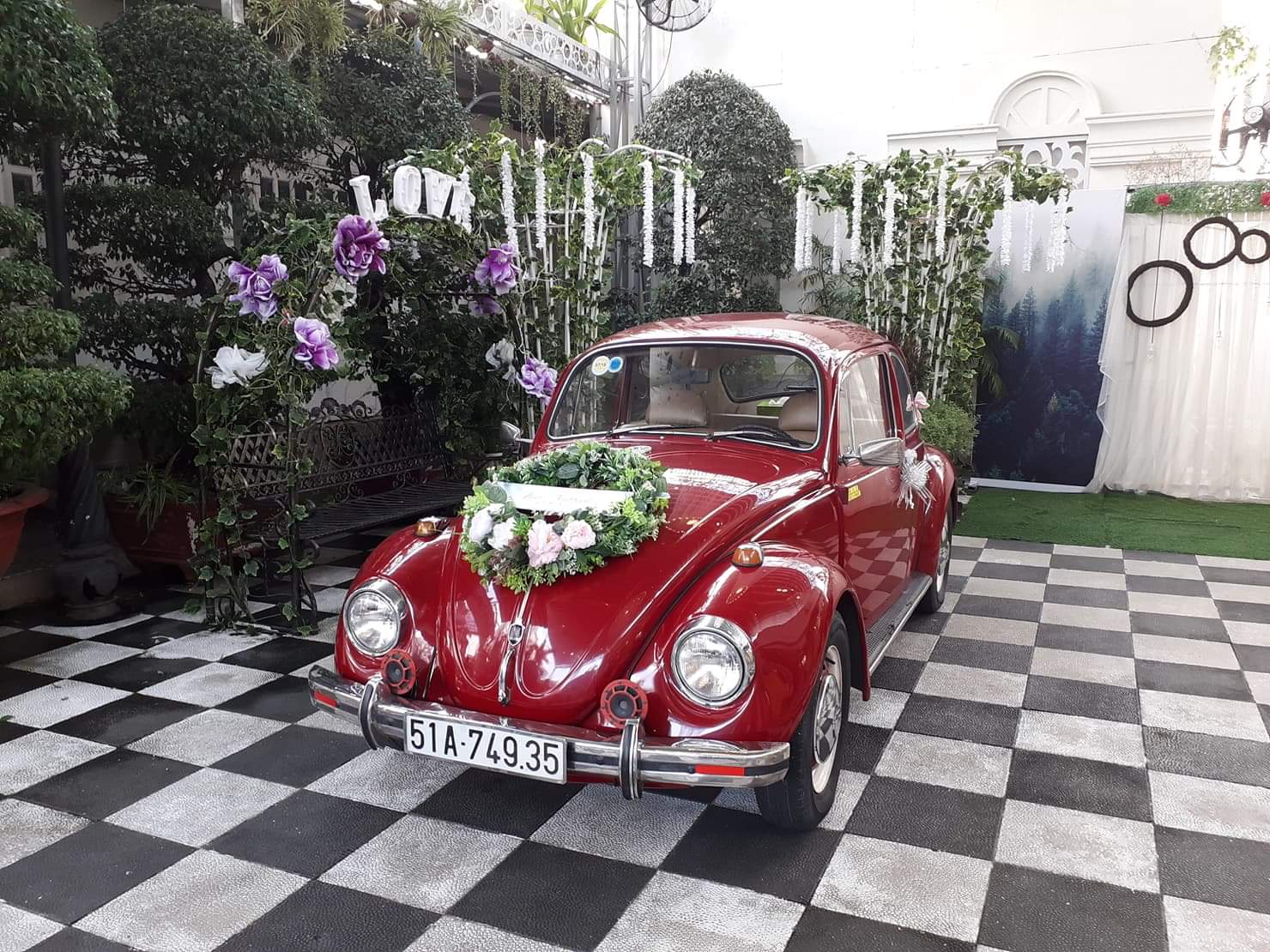 xe hoa thảo trang Marry