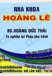 Hoàng Lê Dental Clinic chuyên Dịch vụ khác tại Thành phố Hồ Chí Minh - Marry.vn