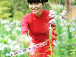 Trang trí nhà ngày cưới  - Áo dài bưng mâm quả Tơ Hồng