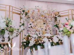 Gói Trang Trí Gia Tiên Hồng - Vàng Đồng Diệu Linh - Đức Minh - Your Dreams Wedding &amp; Event