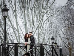 First snow in Paris - Vic Wedding - chụp ảnh cưới Paris Pháp và châu Âu