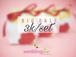 Big Sale - Chỉ 3k/set, Tặng 50% phí thank tag - Hộp quà cưới - Wedding Bee