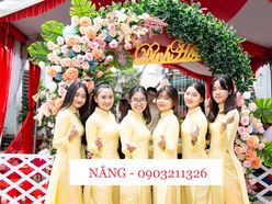 Bưng quả 150k/người bao gồm trang phục áo dài - ĐỘI BƯNG QUẢ GIÁ RẺ NẮNG