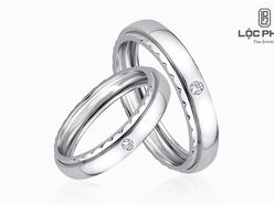 Nhẫn cưới Beautiful In White - K1B.DWR0030R - Công ty Cổ phần Vàng Bạc Đá Quý Lộc Phúc