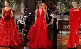 Những mẫu áo cưới màu đỏ 2013 tuyệt đẹp - Blog Marry