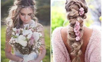 Gợi ý cho cô dâu kiểu tóc cưới Bohemian - Blog Marry