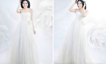 Cao Thái Hà diện áo cưới xinh như thiên thần  - Blog Marry