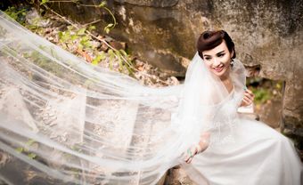 Phối hợp tóc cưới và áo cưới như HH Ngọc Diễm - Blog Marry