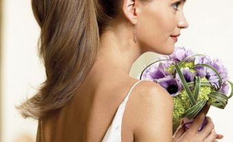 Tóc cưới kiểu đuôi ngựa cho cô dâu - Blog Marry