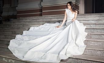 Áo cưới đuôi dài lộng lẫy như công chúa - Blog Marry