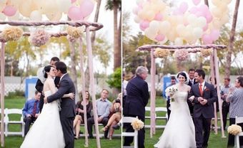 Ý tưởng lung linh cho cổng hoa cưới - Blog Marry