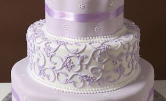Bánh cưới màu tím nhạt tao nhã - Blog Marry