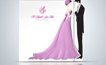 Thiệp cưới đẹp màu tím sáng tạo và tinh tế - Blog Marry