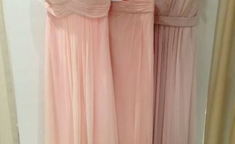 Váy phụ dâu màu hồng nude - Blog Marry