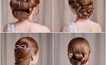 4 kiểu tóc cưới búi nhẹ phong cách Hàn Quốc - Blog Marry