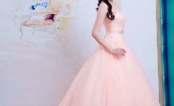 Áo cưới màu cam voan xòe - Blog Marry