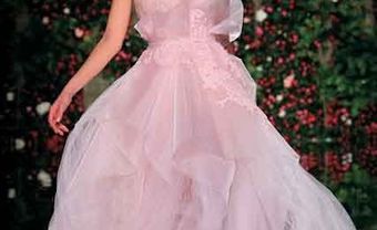 Áo cưới màu hồng táp voan trong suốt - Blog Marry