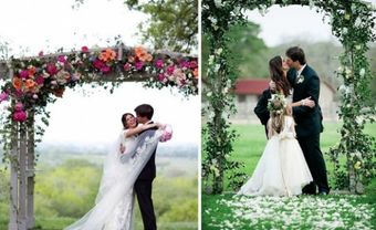 Cổng hoa cưới kết hoa tươi phong cách tự nhiên - Blog Marry