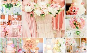 Theme đám cưới màu hồng nhạt pastel - Blog Marry