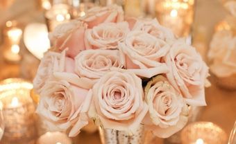 Hoa trang trí tiệc cưới màu hồng nhạt lãng mạn và tinh tế - Blog Marry