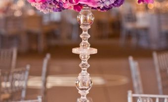 Hoa trang trí tiệc cưới kết hợp màu tím và hồng - Blog Marry