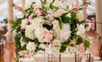 Hoa trang trí tiệc cưới màu pastel nhẹ nhàng - Blog Marry