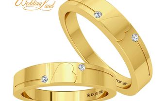 Nhẫn cưới vàng đính kim cương đôi - Blog Marry