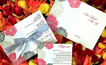 Thiệp cưới đẹp in hoa sinh động - Blog Marry