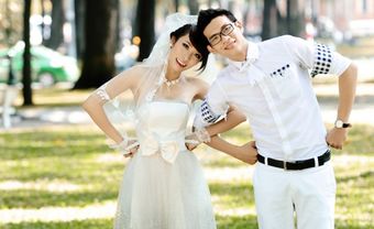 Váy cưới ngắn đính nơ lớn ngang eo - Blog Marry