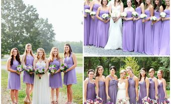 Váy phụ dâu màu tím nhạt Violet Tulip - Blog Marry