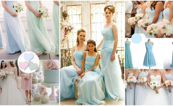 Váy phụ dâu màu xanh Placid Blue - Blog Marry