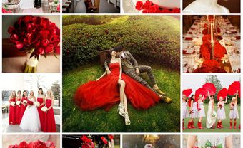 Theme cưới màu đỏ ruby sang trọng và quý phái - Blog Marry