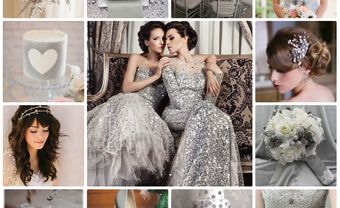 Theme cưới màu ánh bạc lấp lánh, sang trọng - Blog Marry
