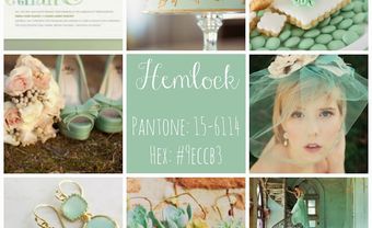 Theme tiệc cưới mùa xuân: Màu xanh Hemlock - Blog Marry