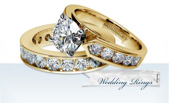 Nhẫn cưới vàng tây đính kim cương sang trọng - Blog Marry