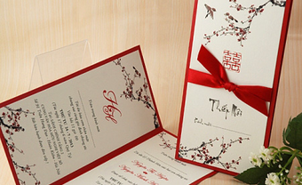 Thiệp cưới đẹp màu đỏ kết hợp phong cách hiện đại và truyền thống - Blog Marry