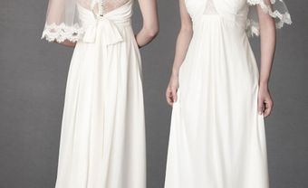 Váy cưới trắng phong cách vintage của BHLBN - Blog Marry