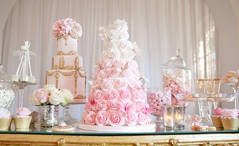 Bánh cưới đẹp màu pastel hoa nổi 3D - Blog Marry