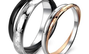 Nhẫn cưới vàng trắng lồng vào nhau độc đáo - Blog Marry